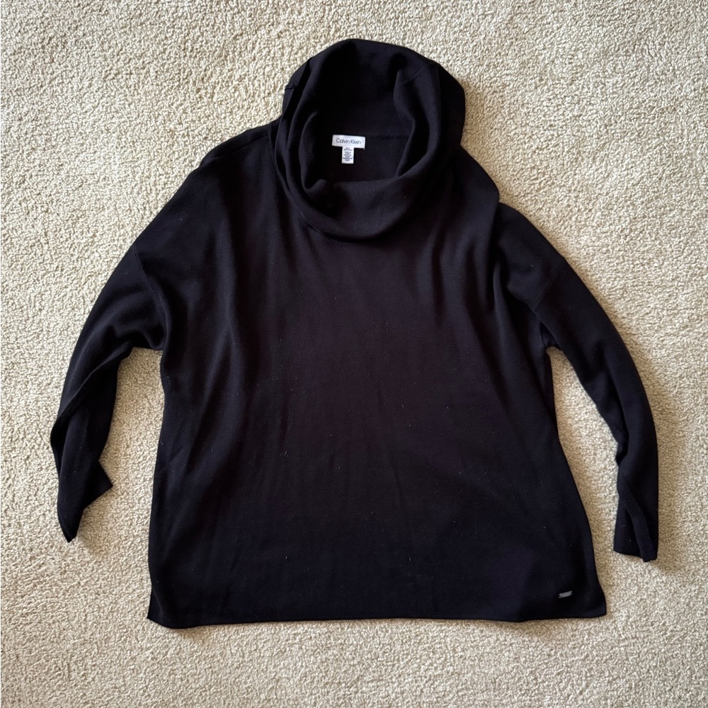 Calvin Klein Black Cowl Neck Sweater